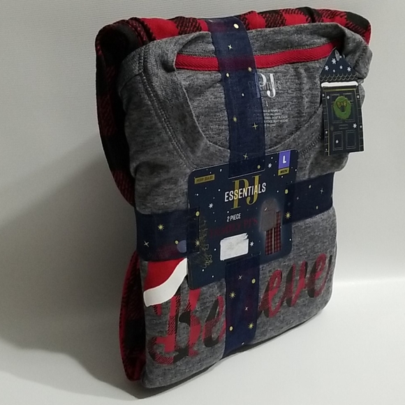 Christmas 2 Piece Plaid Pajama Set  Large - Picture 3 of 4